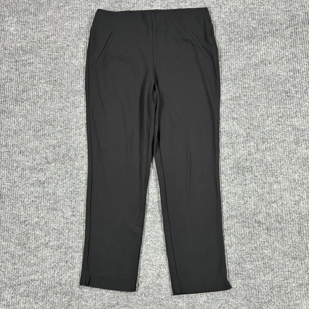 Chico's Fabulously Slimming Ankle Pants Womens W30" Regular Black High Rise